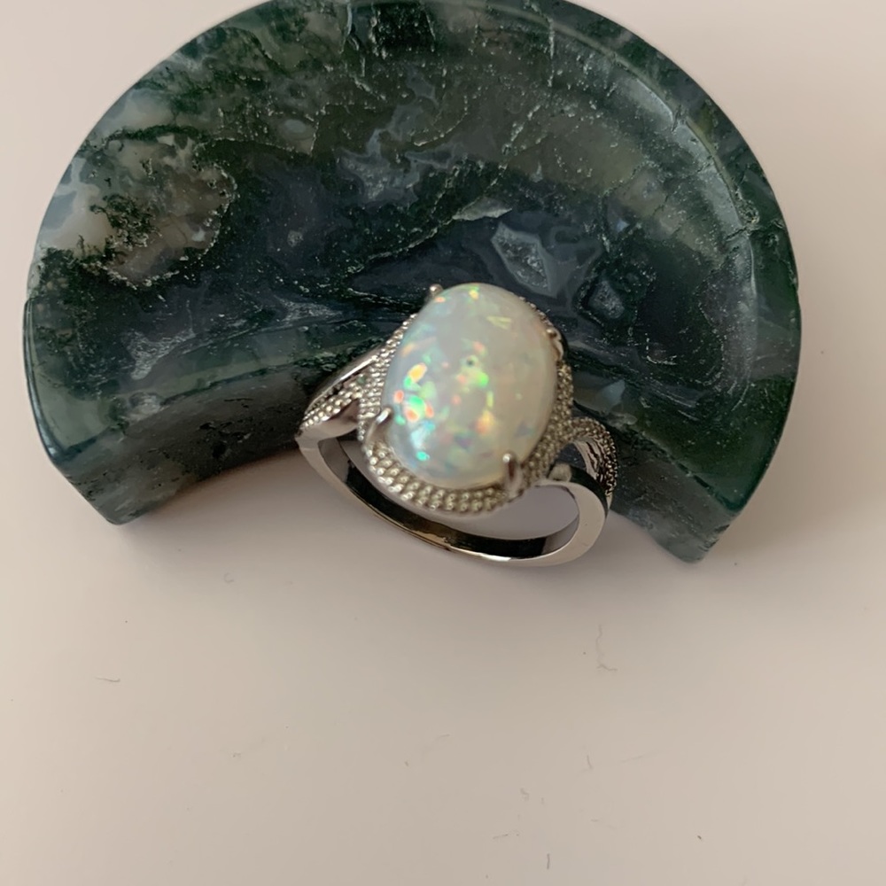 Iridescent Silver Ring - Picture 3 of 5